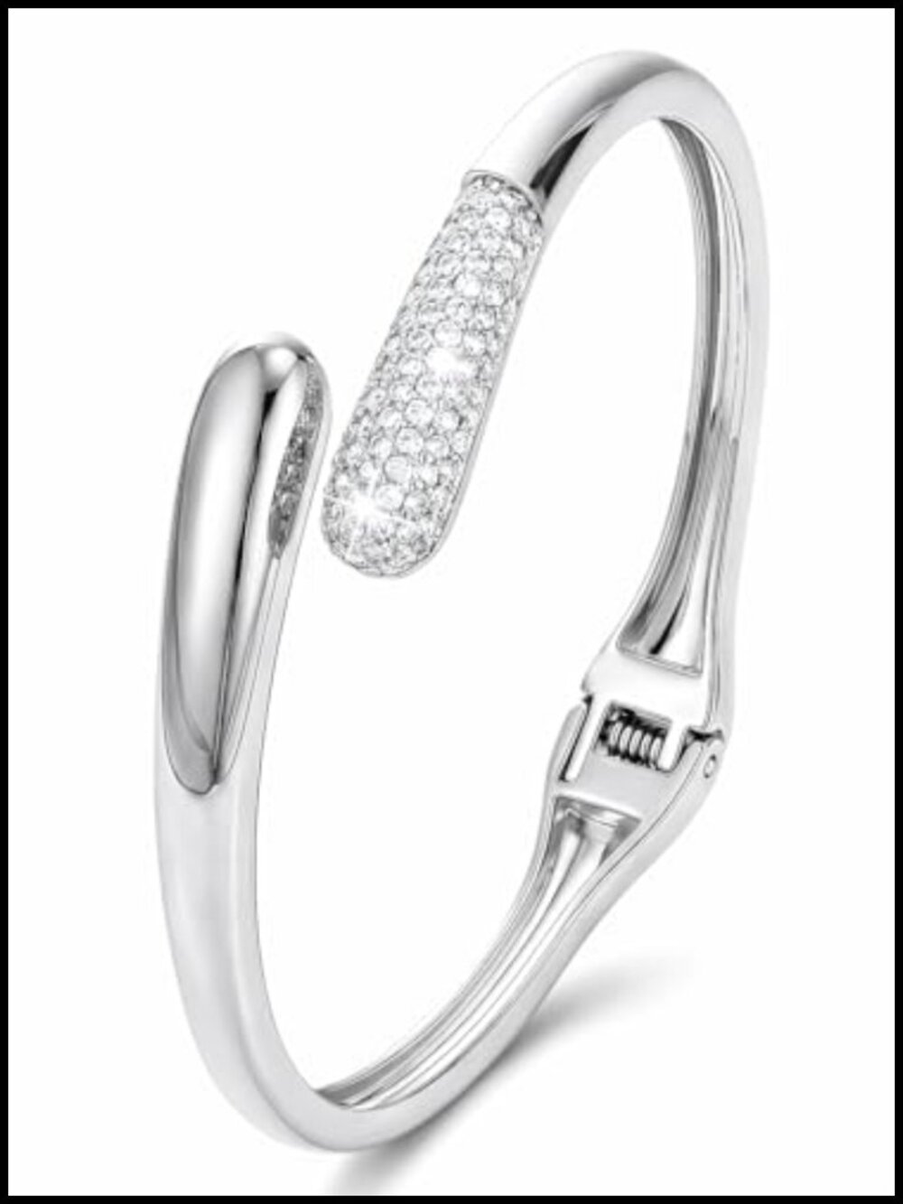 14K Gold Plated Open Cuff Bracelet, Stackable Bangle for Women